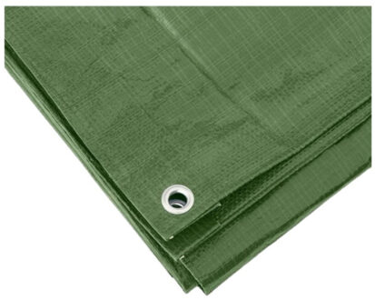 Benson 1x stuks hoge kwaliteit afdekzeil / dekzeil groen 3 x 4 meter - Afdekzeilen