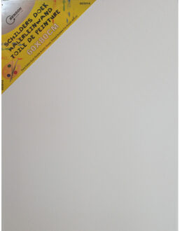 Benson 2x Luxe canvas om te schilderen 60 x 80 cm - Schildersdoeken Wit