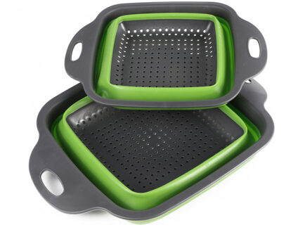 Benson 2x stuks benson keuken vergiet/zeef set 2-delig kunststof