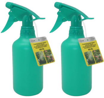 Benson 2x stuks plantenspuiten/plantensproeiers 400 ml groen - Plantenspuiten