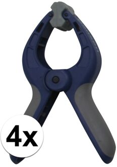 Benson 4x Zeilklem / zeilclip van kunststof 4 inch - Action products