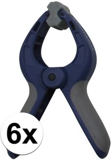 Benson 6x Zeilklem / zeilclip van kunststof 4 inch - Action products