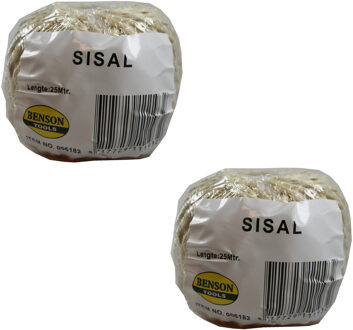 Benson 9 rollen touw van sisal 100 gram 25 meter