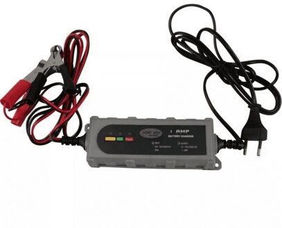 Benson Acculader druppelaar 12V 1A - voor motor - scooter - auto - 5 fasen opladen