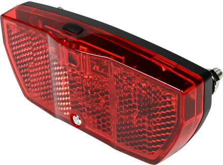 Benson Achterlicht - verstelbaar - rode LED - reflector - IPX3 - 93 x 41 x 23,5 mm - inclusief batterijen