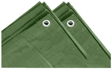 Benson Afdekzeil - 2x - groen - polypropyleen - 2x3 m - grondzeil - dekkleed