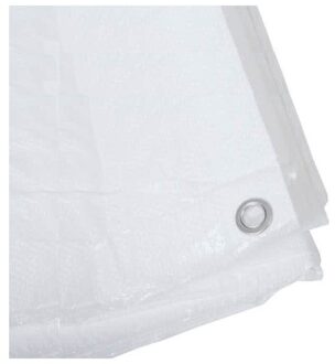 Benson afdekzeil - 3x stuks - wit - 2 x 3 m - bevestiging ogen - grondzeil - dekzeil