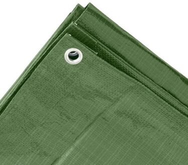 Benson afdekzeil - groen - 3 x 5 m - bevestiging ogen - grondzeil - dekzeil