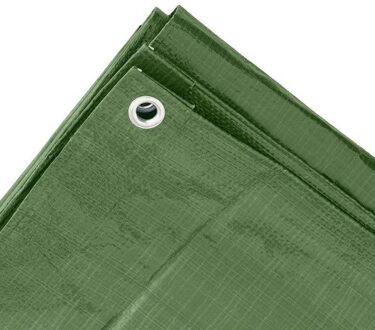 Benson afdekzeil - groen - 8 x 10 m - bevestiging ogen - grondzeil - dekzeil