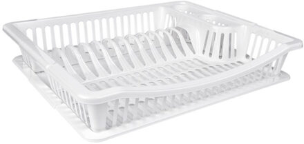 Benson Afdruiprek met lekbak - kunststof - 36 x 45 cm - Huishoudelijke artikelen - Afwasrek