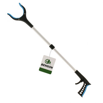 Benson Afvalgrijper - opvouwbaar - 80 cm - magnetische grip kaak - aluminium/kunststof