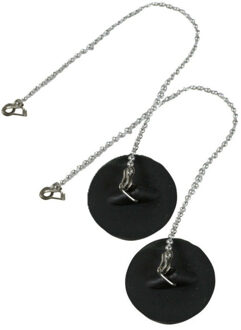 Benson Afvoerstop - 2x - 52mm / 25 cm - gootsteen dop - gootsteenstopper - met RVS ketting