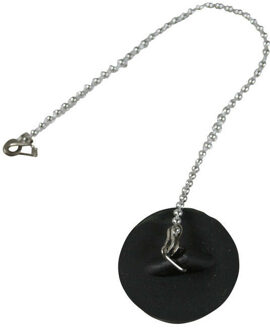 Benson Afvoerstop - 52mm / 25 cm - gootsteen dop - gootsteenstopper - met RVS ketting
