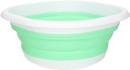 Benson Afwasteil - opvouwbaar - kunststof - 10L - 36 x 12 cm - groen - emmer- camping - Afwasbak