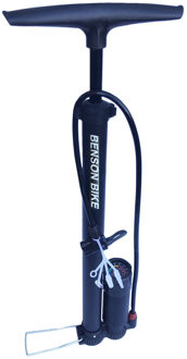 Benson Aluminium fietspomp met meter voor fiets en autoventiel