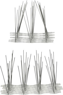 Benson Antiklimstrips vogelpinnen - 30x - metaal - 495 cm - inbraakbeveiliging