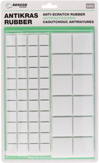 Benson Antikras rubber 56-delig wit - Meubelviltjes