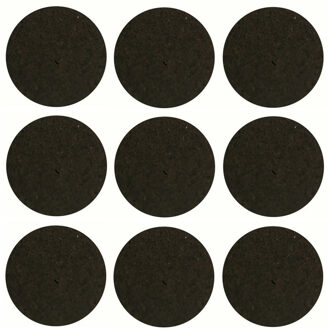 Benson Antikrasvilt - zelfklevend - 16x stuks - 1.9 cm - bruin - meubelviltjes