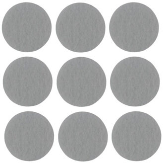 Benson Antikrasvilt - zelfklevend - 36x stuks - 2.8 cm - grijs - meubelviltjes