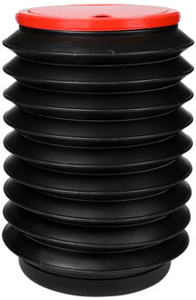 Benson auto afvalbakje - opvouwbaar - met deksel - 17 x 25 cm - vakantie / onderweg