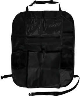 Benson Autostoel Organizer - zwart - polyester - 55 x 44 cm - met tablethouder