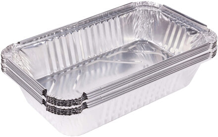 Benson BBQ grill-schalen - 16x - aluminium - 25 x 14 x 5,5 cm - barbecue / oven