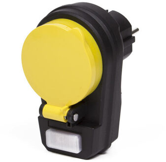 Benson Bellson Stopcontact Randaarde met schakelaar IP44 met klep