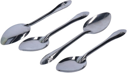Benson BensonA‚ Koffielepels/theelepels - 4x - RVS - 15 cm - Theelepels Zilverkleurig