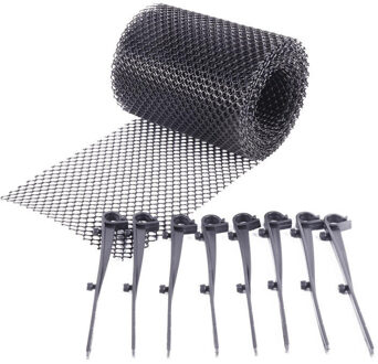 Benson Bladvanger - 600 x 15 cm - op rol - kunststof - antraciet - gootbescherming/dakgootbeschermers