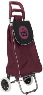 Benson Boodschappentrolley Wheeled - bordeaux - 96 x 34 x 30 cm - 50 liter Bordeaux rood