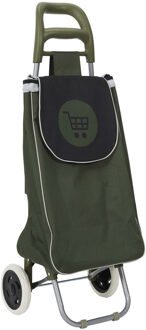 Benson Boodschappentrolley Wheeled - donkergroen - 96 x 34 x 30 cm - 50 liter