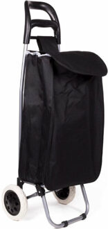 Benson Boodschappentrolley - zwart - 96 x 34 x 21 cm - 40 liter