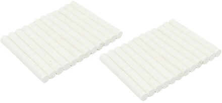 Benson Bordkrijt - 24x - wit - krijtbord/schoolbord - tekenmateriaal kinderen