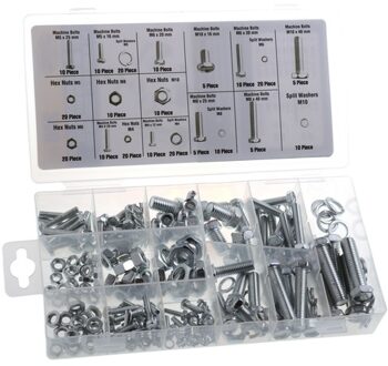 Benson Bouten / Moeren en Ringen assortiment - 240-delig - in opbergdoos