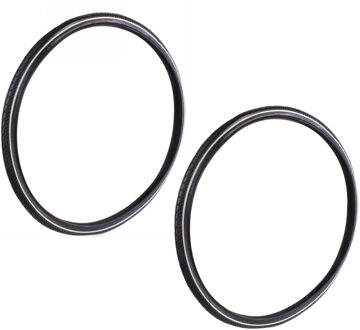 Benson Buitenband - 2x - 28 x 1 5/8 x 1 3/8 - zwart - anti-lek - reflectie - 37-622
