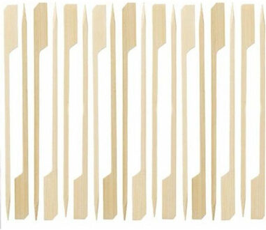 Benson Cocktail/tapas prikkers - 40x - 9 cm - hout - sat? prikkers Beige