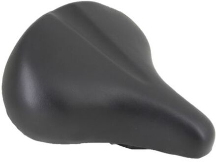 Benson Comfortabele gelzadel / fietszadel met veer en rechthoekige reflector 26 x 25 cm - Fietszadels Zwart