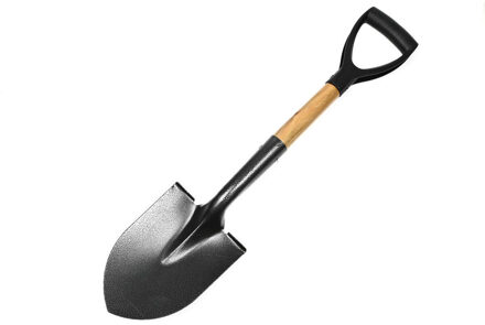 Benson compacte Schep - hout/metaal - 70 cm - tuinschop / tuinieren - Scheppen Zwart