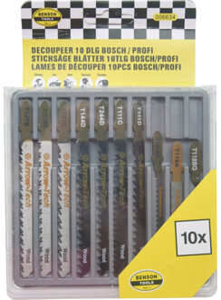 Benson Decoupeerzaagbladen - zaagbladen set - 10-delig