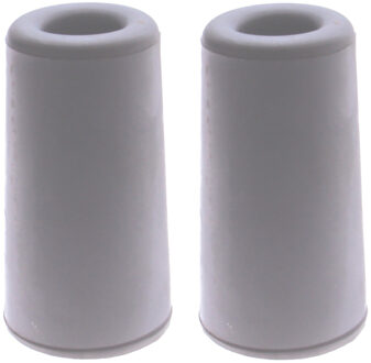 Benson Deurbuffers / deurstoppers rubbers - 2x - grijs - 75 x 40 mm - met schroefbevestiging