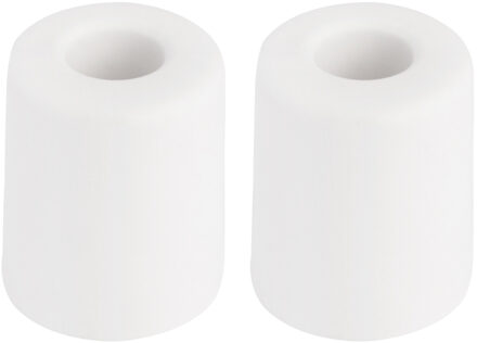 Benson Deurbuffers / deurstoppers rubbers - 2x - wit -35 x 30 mm - met schroefbevestiging