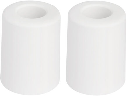 Benson Deurbuffers / deurstoppers rubbers - 2x - wit -50 x 35 mm - met schroefbevestiging