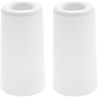 Benson Deurbuffers / deurstoppers rubbers - 2x - wit -75 x 40 mm - met schroefbevestiging