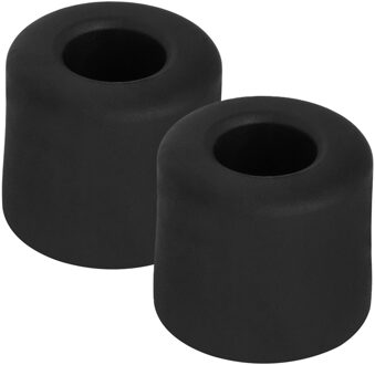 Benson Deurbuffers / deurstoppers rubbers - 2x - zwart -30 x 25 mm - met schroefbevestiging