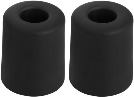 Benson Deurbuffers / deurstoppers rubbers - 2x - zwart -35 x 30 mm - met schroefbevestiging