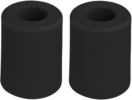 Benson Deurbuffers / deurstoppers rubbers - 2x - zwart -50 x 35 mm - met schroefbevestiging