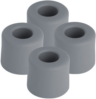 Benson Deurbuffers / deurstoppers rubbers - 4x - grijs - 30 x 25 mm - met schroefbevestiging