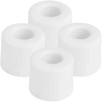 Benson Deurbuffers / deurstoppers rubbers - 4x - wit - 30 x 25 mm - met schroefbevestiging