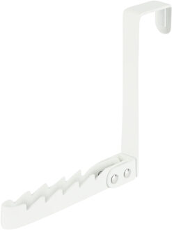 Benson Deurhaak inklapbaar - wit - metaal - ophanghaakjes - deurkapstok