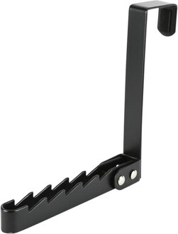 Benson Deurhaak inklapbaar - zwart - metaal - ophanghaakjes - deurkapstok